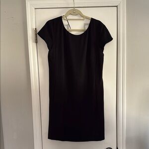 Theory Black Cap Sleeve Dress